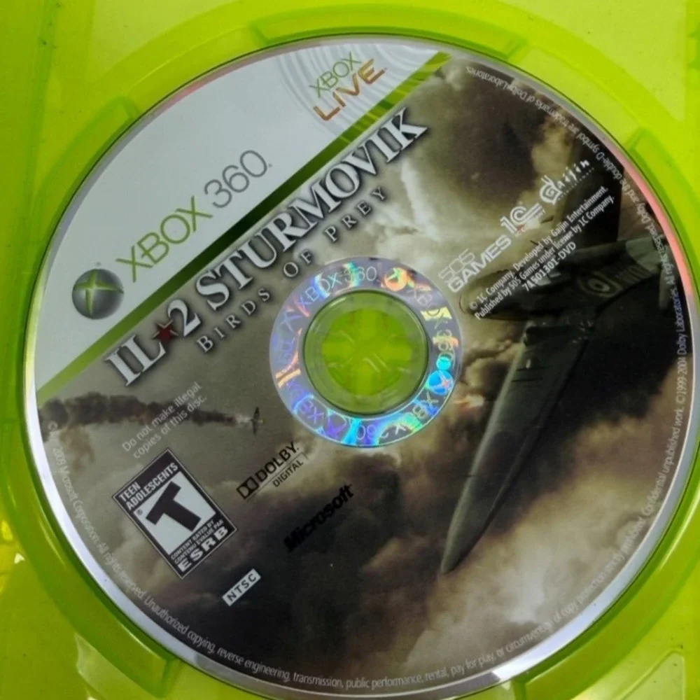 IL-2 Sturmovik Birds of Prey Xbox 360 Flight Combat Simulator Game WWII NTSC
